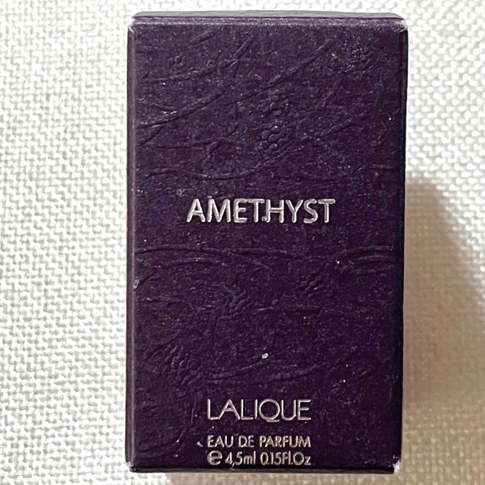 Lalique Amethyst Very Rare Eau De Parfum 0.15 Fl Oz 0.15 Travel Mini size NIB.